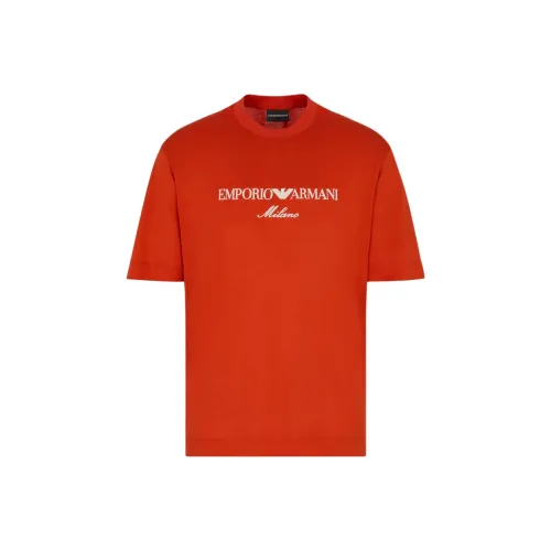 EMPORIO ARMANI T-рубашка мужская красная