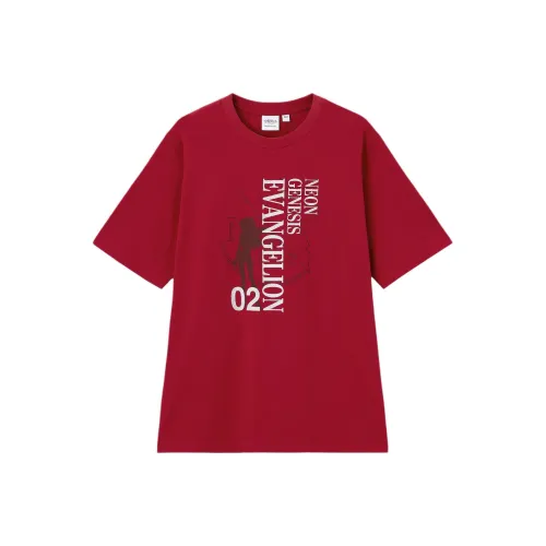 GU EVA Collaboration Red Men's T-Shirts