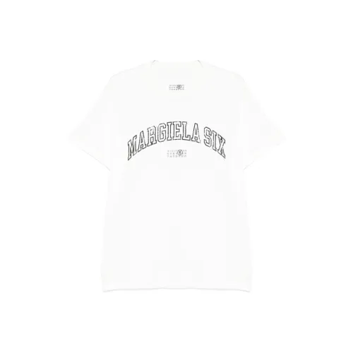 MM6 Maison Margiela совместный бренд SS25 T Рубашка Мужская Белая
