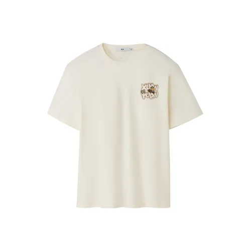 HLA Натуральный Белый Y4 Мужская T-Рубашка