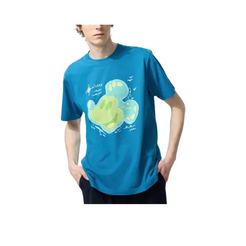 UNIQLO Disney Co Бренд T Рубашка Мужская Озерно-голубая