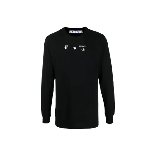 Off Белый SS21 Черный Мужские Толстовки