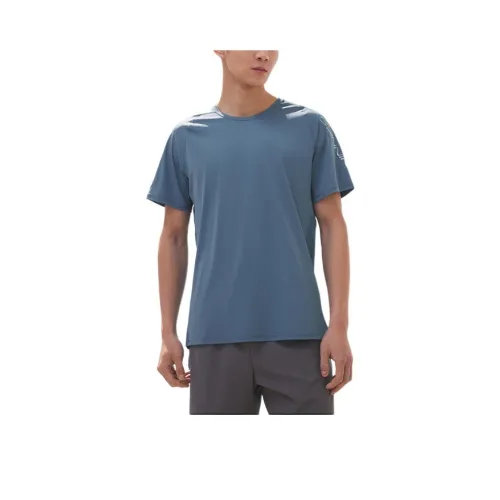 ANTA Running Collection Бег Трикотажная рубашка Мужская Утренний свет Синий