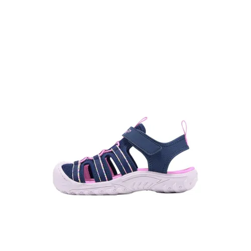Skechers Kids Детские Сандалии Морской Синий Светло-Фиолетовый Детский
