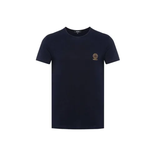 VERSACE Мужские синие T-рубашки