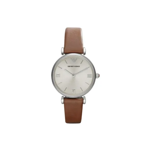 EMPORIO ARMANI Fashion Women's Watch Collection Наручные часы Кварцевый механизм Ремешок из коровьей кожи 32 мм