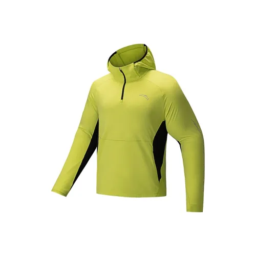 ANTA Running Collection Бег Т-Рубашка Мужская Яркая Лаймово-Зеленая