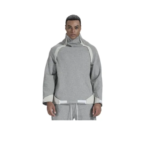 NORVINCY Модный Бренд Верхняя одежда Половина Открытая Воротник Без Капюшона Толстовка Унисекс