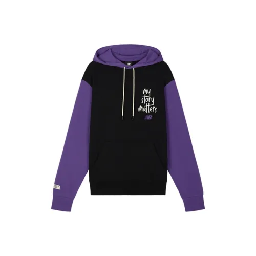 New Balance совместный бренд My Story Matters Фиолетовый Мужской Свитшот
