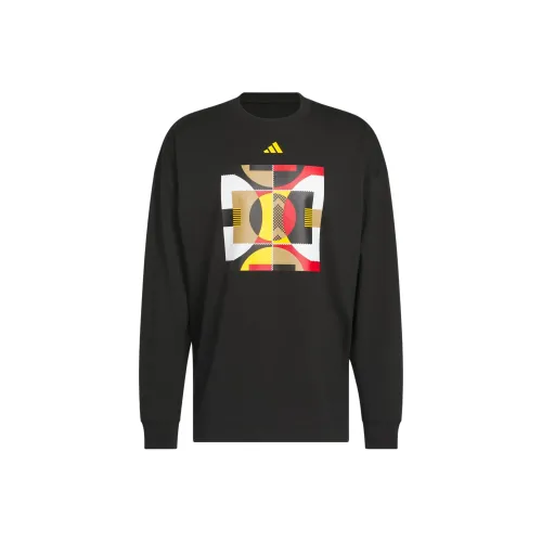 adidas clothing Черная унисекс футболка