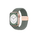 Оливково-зеленый, цвет ремня — розовое золото