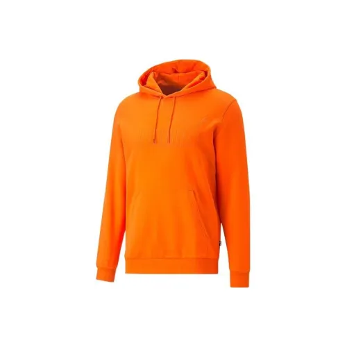 PUMA Orange Men's Hoodies