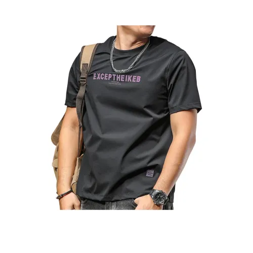 Seasonal Words T-Shirt Мужской Черный