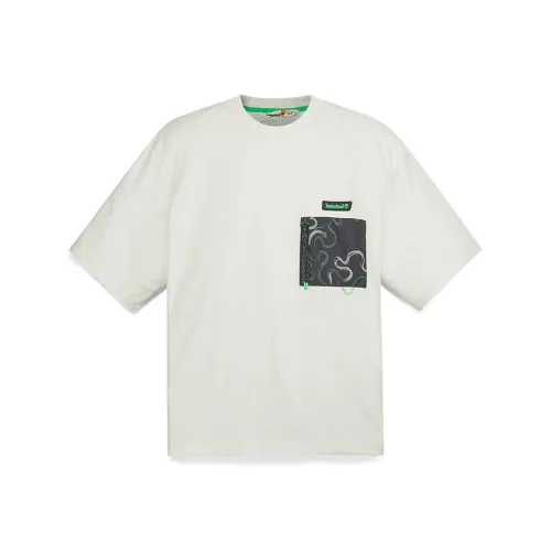 Timberland T-Shirt Мужская Винтажная Белая