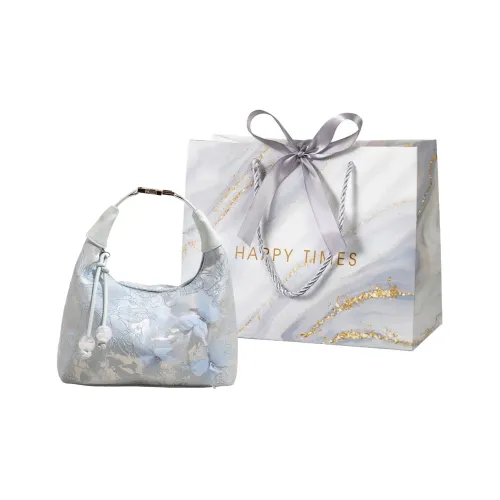 Miss Angel Ткань Сумка Стандартная Женская Синие Белые Розовые