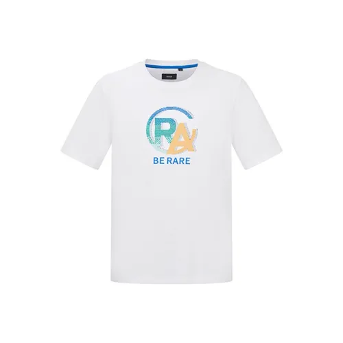 RARE Короткий рукав T-рубашки Мужской Белый