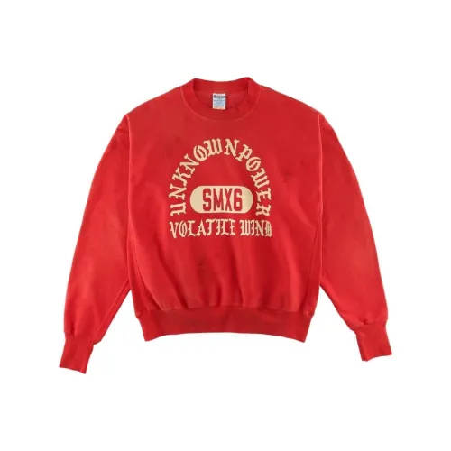 SAINT Mxxxxxx Red Men's Sweatshirts SAINT Mxxxxxx Красный Мужские Толстовки