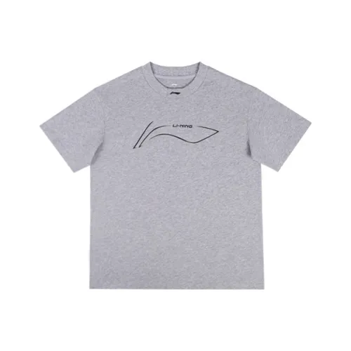 Т-рубашка с подкладкой Unisex Light серого цвета