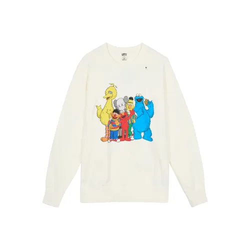 UNIQLO KAWS Collaboration Collection Белый Унисекс Толстовки