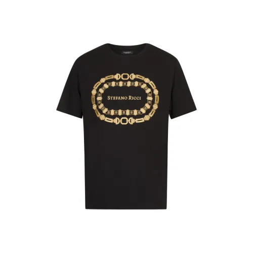 STEFANO RICCI Рубашка Мужская Черная