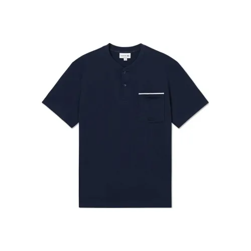 Рубашка T с коллаборацией LACOSTE Мужская Темно-синяя