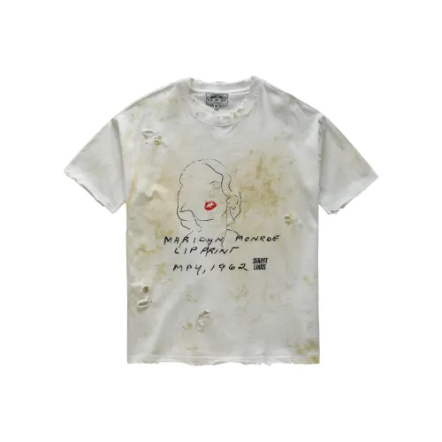 SSSAINT LOUIS T-Shirt Унисекс Грязно-белый