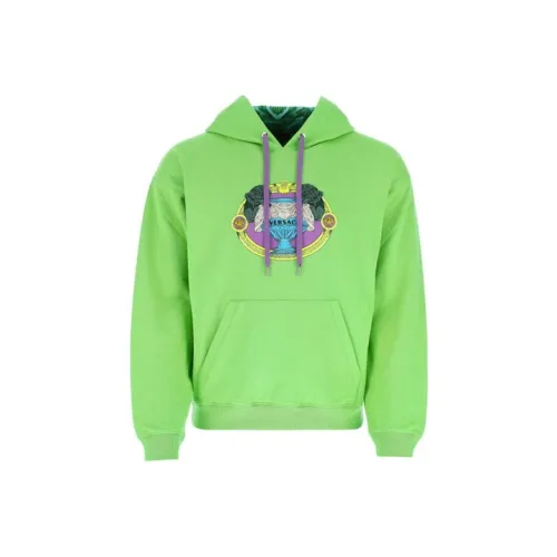 VERSACE Толстовка Мужская Неоновый Зеленый