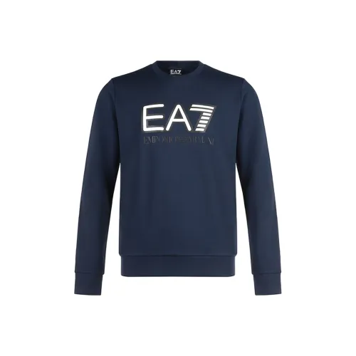 EMPORIO ARMANI EA7 Свитшот Мужской Морской Синий