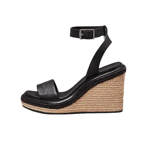 CALVIN KLEIN One Ремень Сандалии 10,5 см Женские Черные