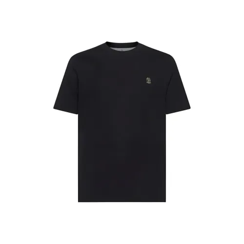 BRUNELLO CUCINELLI Черные Мужские Рубашки