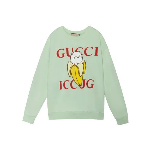 GUCCI Зеленый Унисекс Свитшоты