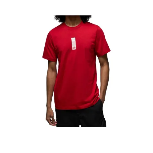 Джордан BRANDAJ1 SS25 T Рубашка Мужская School Team Красная Белая