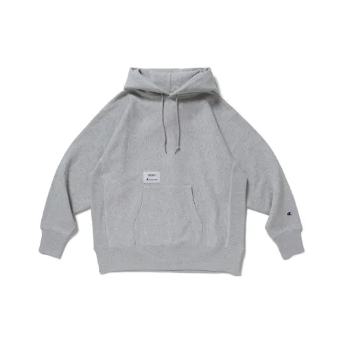 Champion x WTAPS Толстовка Унисекс Серебристо-Серый