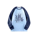 Темно-синий, пыльно-голубой