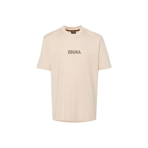 Ermenegildo Zegna Бежевые Мужские Рубашки T