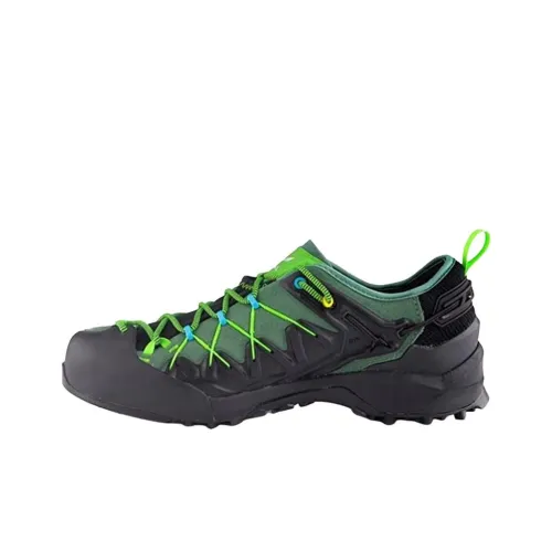 SALEWA Wildfire Edge Gtx Альпинистские и туристические ботинки Низкий верх Черный Зеленый Мужской