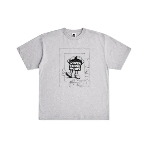 KAWS DOVER STREET MARKET Co Бренд Серый Унисекс Футболка