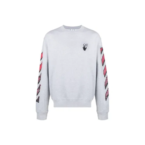 Off Белый SS21 Серый Унисекс Свитшоты