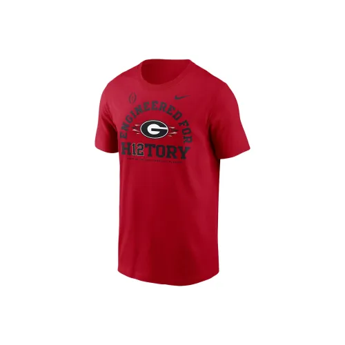 nike CollegeGeorgia FW24 Bulldogs 2025 Football Playoff Bound Engineered For History T-Shirt Мужской Красный