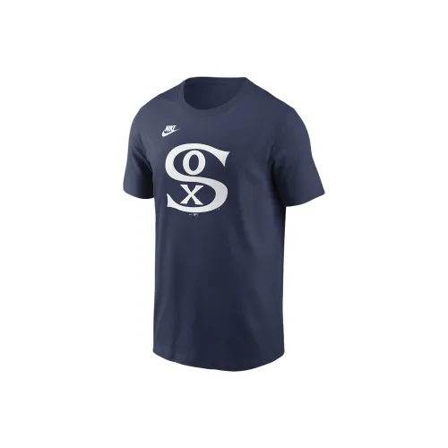 nike x MLB T-Shirt Chicago White Sox Команда Мужской Морской Синий