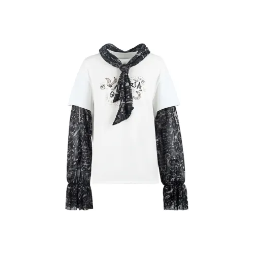 Valeria Obbaco T-Shirt Унисекс Черный Белый