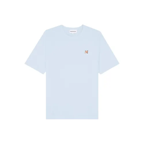 Maison Kitsune SS25 T Рубашка Мужская Светло-Синяя