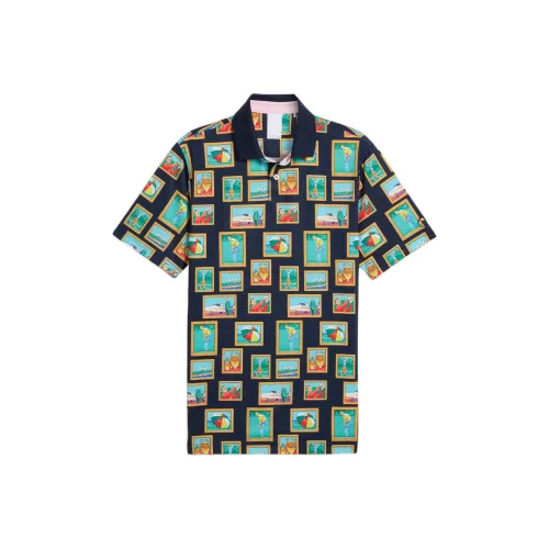 PUMA Темно-синий/01 Мужская футболка с коротким рукавом