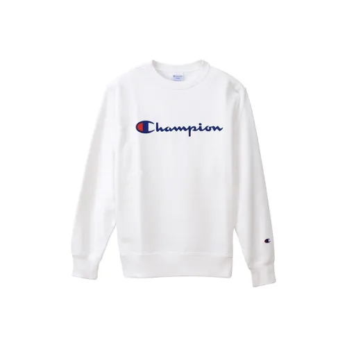 Champion Белый Унисекс Свитшоты