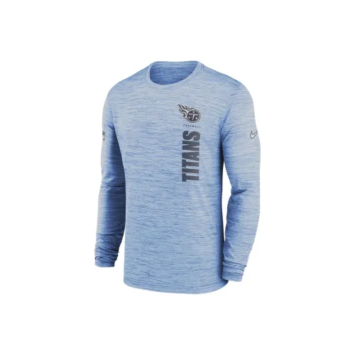 nike x NFL Dri Fit Sideline Velocity T Рубашка Мужская Синяя