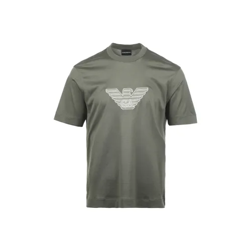 EMPORIO ARMANI Зеленые Мужские T-рубашки