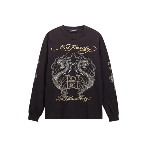 Ed Hardy Черные Мужские T-Рубашки