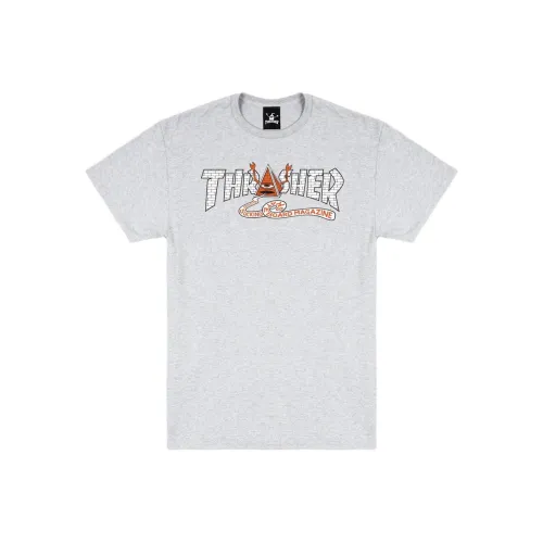 Thrasher Серый Унисекс Футболка