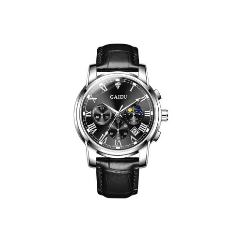 GAIDU Кварцевый механизм Мужские часы 40mm*40mm*13mm Черный