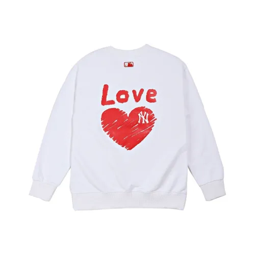 MLB Heart Love Белый Унисекс Свитшоты